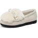 Warrior Winter Cotton Shoes With Fleece Lining, Thickened Snow Boots, 2025 New Style, Slip-On Loafers, Women's Moccasins_vogvips.com