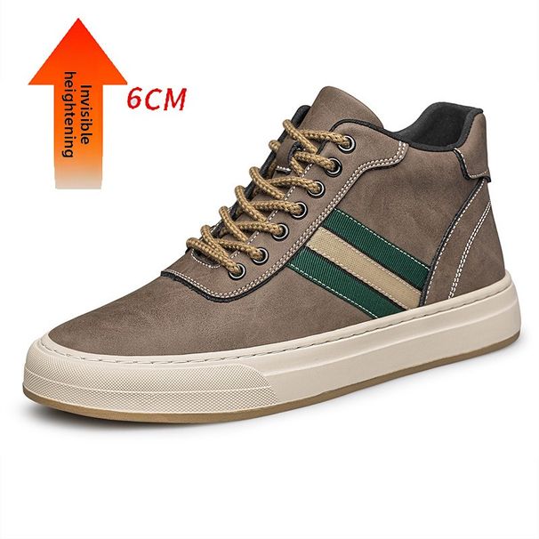 High-top Board Shoes Men's Shoes Leather Casual Shoes Men's Shoes_vogvips.com