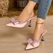 Cross-border Foreign Trade European And American New Women's Shoes, High-end Square-toed Ankle Strap High-heeled Sandals_vogvips.com