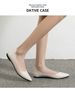 Genuine Leather Women's Soft-soled White Shoes, Pointed Toe, Flat Sole, Soft Leather, Non-slip, Comfortable Long_vogvips.com