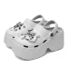 New Summer Women's EVA Cloud Clogs Fashion Platform Height Increasing Sandals Outdoor Beach Slippers With DIY Decor_vogvips.com