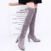 SHLIANG Plus Size Fashion Female Winter Thigh High Boots Suede Leather Solid High Heels Women Over The Knee Shoes S0268_vogvips.com