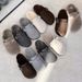 Crestar Women's Winter Mule Fashion Fur Lined Suede Clogs Cotton Shoes With Adjustable Buckle Lady Casual Flat Slippers_vogvips.com
