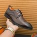 New Fashion Men's British Black Business Casual Loafer Shoes Daily Driving Office Leather Shoes One Foot Pedal Lazy Brown Banquet Dress Wedding Men's_vogvips.com