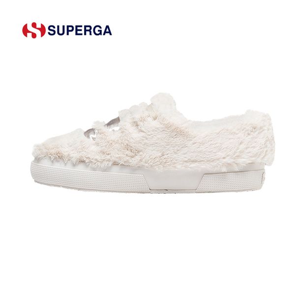 SUPERGA Soft-Soled Plush Women's Cotton Shoes Suitable One-Piece Slip-On Cozy And Comfortable Slip-On Shoes With Anti-Slip Properties_vogvips.com