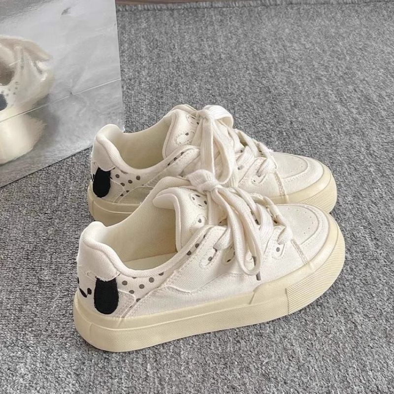 Versatile Niche Women's Loafers 2026 New Casual Sneakers, Trendy And Stylish, Spring-summer Thick-soled White Shoes_vogvips.com