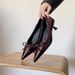 French-style Pointed-toe Bowknot Shallow Dress Shoes For Women, 2026 Spring New Model, Sexy And Elegant Socialite Style,_vogvips.com