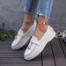 SHLIANG Women's Fashion Flat Casual Shoes Suede Elegant Loafers Design Breathable Slip On Shoes Autumn Casual Business Women Shoes X0075_vogvips.com