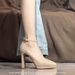 Nude Color Waterproof Platform High Heels For Women 2025 New Patent Leather Chunky Heel Single Shoes Daily Versatile_vogvips.com