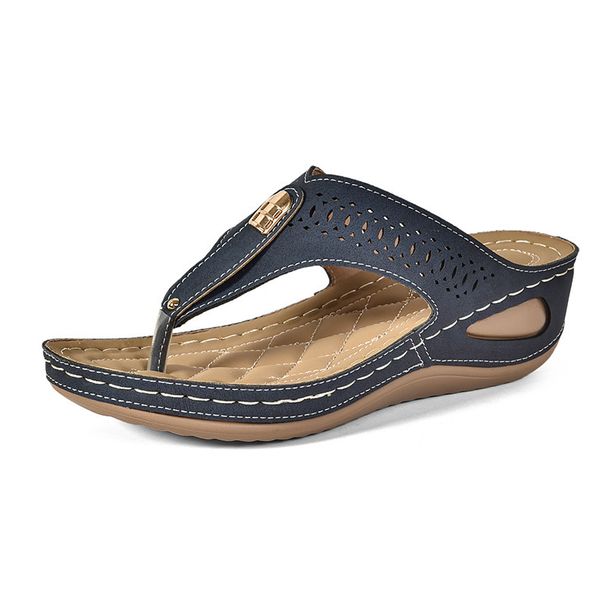Slope Heeled Sandals, New Size 43, Clip Toe Trailer Women's Shoes, 2025 Beach Shoes_vogvips.com