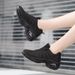 Large Size 35-42 New Casual Air Cushion Flying Woven Women's Sports Breathable Mesh Shoes, Elevated Rocking Shoes_vogvips.com