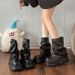 Height-Increasing Jeans Pile 2025 Short Western Slim Martin Thick Sole Summer Autumn New Boots For Women_vogvips.com