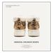 Women's Shoes Classic Yellow Boots, Winter Thickened Warm Cotton Shoes, Short Snow Boots, Unisex Leopard Print Martin Boots_vogvips.com