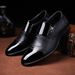 Plus Size New Men's Pointed Toe Business Leather British Style Fashion Formal Suit Groom Wedding Derby Shoes_vogvips.com