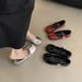 Lancui French Style Round Toe Shallow Mouth Single For Women Flat 2025 Spring Korean Version Gentle Fairy Mary Jane_vogvips.com