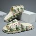 Men's Home Slippers One-word Fashion Personalized Slippers Can Be Worn Outside Slippers Beach Slippers_vogvips.com