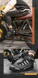 Men's Motorcycle Shoes, Non Slip Hight Top Durable Comfy Boots For Men's Winter Outdoor Riding Activities Camping Outdoor_vogvips.com