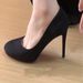 New Black Suede Platform Round-toe Low-heeled High-heeled Shoes For Women. Unique And Exquisite For Casual Office Wear, Highly Versatile_vogvips.com
