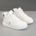 SH909 New 2024 Autumn Winter Warm Cotton Shoes Patchwork Women's Sneakers Plush Lined Student Wear-Resistant Thick Sole_vogvips.com