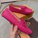 Dou TOD * Summer Versatile Small For Women Butterfly Knot Matte Leather Le Fu British Flat Single Shoes_vogvips.com