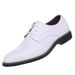 TerraStride 2025 New Business Casual Leather Men's Lace-up Wedding Youth Dating White Groomsmen Speech Shoes_vogvips.com
