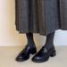 Heel Thick Sole Camellia Loafers Women S Single And Small Leather Shoes_vogvips.com