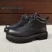 Men's Martin British Style Thick Sole Height Increasing Short Outdoor Hiking Versatile High-Top Genuine Leather Work_vogvips.com