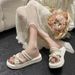 Summer Women's Pearl Slippers Fashionable Casual Beach Shoes For Indoor And Outdoor Wear Popular Fairy Like Style_vogvips.com