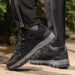 Men Casual Sports Shoes Outdoor Anti-slip Shock-absorbing Low-top Boots Men Lightweight Breathable Thick-soled Hiking Shoes Men_vogvips.com