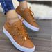 Women's Plus Size Flat Shoes Breathable Casual Round Toe Lace Up Solid Color Shallow Mouth_vogvips.com