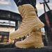 Outdoor Camping Training High Top Tactical Military, Battlefield Men's Desert Hiking Shoes, Workwear Security_vogvips.com