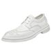 Euro Step 2025 Spring Men's Brogue British Casual Trendy Business Formal Youth Leather Shoes_vogvips.com