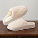 Winter Wave Women, Cute Simple, Suitable Home Outdoor Use, Warm And Non-Slip, Couple Style With Heel Cover, Cotton_vogvips.com
