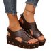 2025 New Women's Summer Thick Bottom Large Velcro Fish Mouth Sandals_vogvips.com