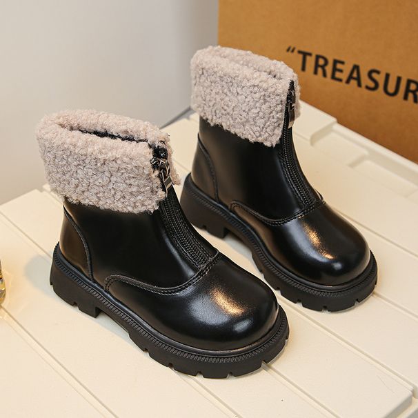 Girls' 2025 Winter New Style Children's Padded And Warm Cotton Boots, Fashionable Soft-soled Princess Boots For Girls_vogvips.com