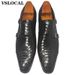 Luxury Men Loafers Slip On Snake Print Dress Mens Casual Black Blue Real Leather Double Monk Strap Shoes Man_vogvips.com