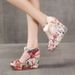 2022 Summer New European And American Fashion Large Size Platform Camouflage Wedge Strap Lace Flat Sandals For Women_vogvips.com
