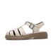 Women's Summer 2026 Closed-Toe Sandals, Thick-Soled Retro French Woven Soft-Soled Flat Roman Sandals For Women_vogvips.com