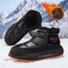Men's Winter Snow Boots Waterproof Slip-Resistant High-Top Insulated Thick Sole Outdoor Cotton Shoes For Cold Weather_vogvips.com