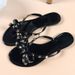 Jelly Diamond PVC Sandals - Transparent Flat Shoes For Women_vogvips.com