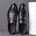 202 New Formal Business Non-slip, Wear-resistant, Stylish Men's Shoes, British Style, Breathable, Trendy Leather Shoes_vogvips.com