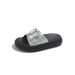 High-End Thick-Soled Slippers For Women, Summer Outdoor Wear 2025 New Niche Platform , Women's One-Strap Cool Slippers_vogvips.com