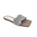 Women Slippers Women Ballet Flats Summer Outdoor Flat Slide Sandals For Women Fashion Rhinestone Breathable Square Toe High End Feel Plus Size_vogvips.com