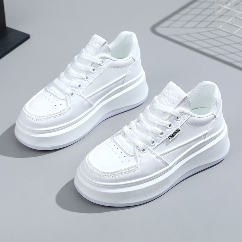 SH701 New Little White Women's Versatile Casual 2025 Spring/Summer Trend Student Shoes Increase Fashion Simplicity_vogvips.com