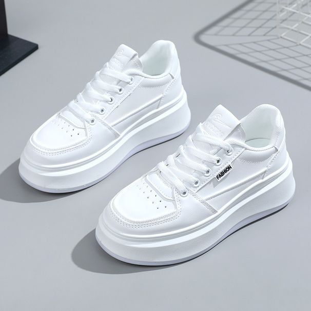 SH701 New Little White Women's Versatile Casual 2025 Spring/Summer Trend Student Shoes Increase Fashion Simplicity_vogvips.com