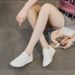 White For Women 2026 Spring Summer New Breathable Soft Sole Cortez Large Size Comfortable Casual Classic De Xun Single_vogvips.com