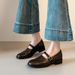 French-style Vintage Genuine Chunky Heel Commuting Shoes For Women, New Spring And Autumn Soft Leather Thick-soled Mary_vogvips.com