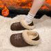 Qingmi~ Fleece-Lined Warm 2025 New Winter Style Height-Increasing Thickened Outdoor Furry Cotton Shoes Retro_vogvips.com