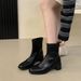 2025 Autumn Thin Slim High Heels Chunky Heel Commuter Short Women Martin Motorcycle Boots_vogvips.com