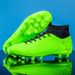 Cross-Border High-Top Soccer For Men, Top Quality Women, Children, Teenagers, Students, TF Turf 5A Cleats, Artificial Grass, Leather,_vogvips.com